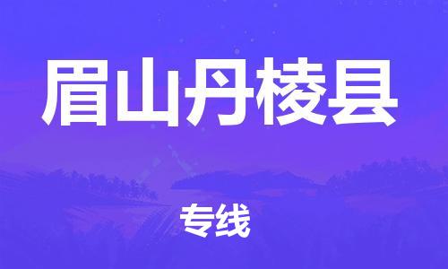 天津到眉山丹棱縣物流專線-天津到眉山丹棱縣貨運公司-