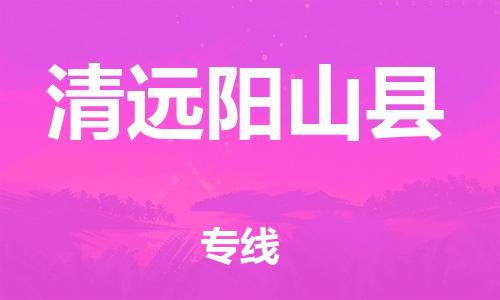 天津到清遠(yuǎn)陽山縣物流專線-天津到清遠(yuǎn)陽山縣貨運(yùn)公司-