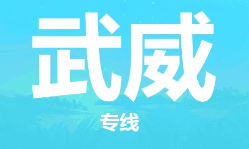 天津到武威物流公司-專業(yè)全程天津至武威專線