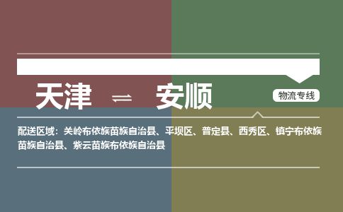 天津到安順物流公司-天津至安順專線-高效、便捷、省心！