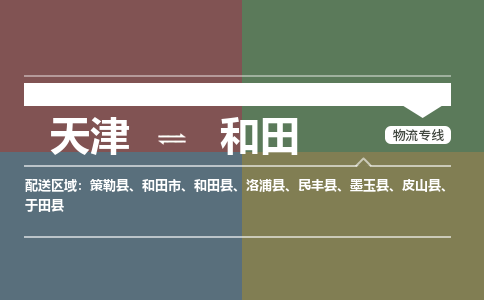 天津到和田貨運專線-天津到和田貨運公司-門到門一站式物流服務