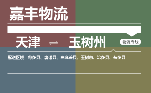 天津到玉樹州物流公司-天津到玉樹州貨運(yùn)專線【青海特快專線】