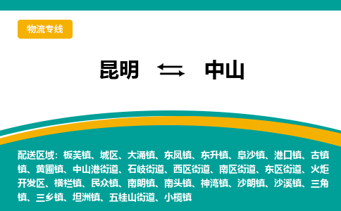 昆明到中山物流專線-昆明至中山貨運公司