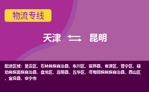 天津到昆明物流公司-天津至昆明貨運(yùn)專線-天津到昆明貨運(yùn)公司