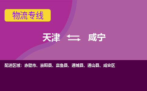 天津到咸寧物流專線-天津到咸寧貨運(yùn)公司-門到門一站式服務(wù)