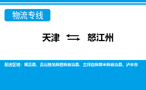 天津到怒江州貨運專線-直達運輸-天津到怒江州物流公司