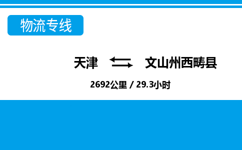 天津到文山州西疇縣物流專線-天津到文山州西疇縣貨運公司-